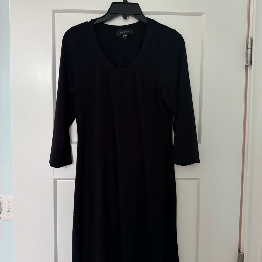 Karen Kane Elegant Black Long Sleeve Dress